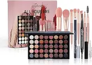Joyeee Makeup Kit for Women Full Kit, 40Colors Eyeshadow Palette Professional Matte Shimmer Make Up Sets Eyebrow eyeliner Pen eyeshadow Brush Mascara Gift Kids Girls, Long Lasting Highly Pigmented