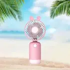 Mini Portable Fan USB Cartoon Fan for Women Men Travel Office Room Household
