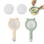 2Pcs 120 Mesh Food Strainer Food Grade Filter with 2 Replacement 80 Mesh