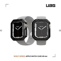 在飛比找momo購物網優惠-【UAG】Apple Watch 45mm 耐衝擊保護殼-黑
