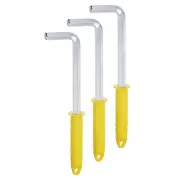 3pcs Hex Key Wrench 12mm L-Shape Hexagon Metric Wrenches with Non-slip Handle