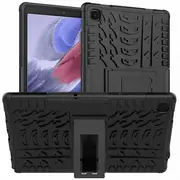 For Samsung Galaxy Tab A7 Lite 8.7 inch T220 Case, Tab SM-T220 SM-T225 Kickstand Shockproof Heavy Duty Tough Protective Rugged Cover (Black)