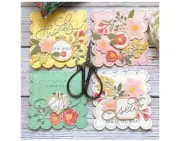 Metal Cutting Die: Scalloped Square Folding Card with Embossing All-in-One Dies