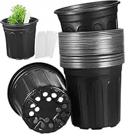 Alasum 50 Pcs Plastic Nursery Pots with Drainage Holes Versatile Planter Containers for Gardening for Flower Plants and Home Decor
