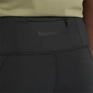 【Timberland】女款黑色防潑水運動緊身褲(A5VXQ001)
