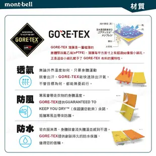 【Mont-Bell 日本 女 Rain Dancer 雨中舞者雨衣《海青》】1128619/Gore-tex/防風防水透氣夾克