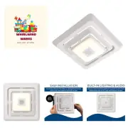 Bluetooth Speaker Bathroom Exhaust Grille Cover with LED Light,