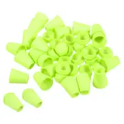 Bell End Stopper Cord Rope Lock for Drawstring Bag, Light Green 50pcs