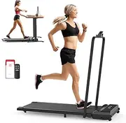 OUROAD Walking Pad Treadmill, Under Desk Treadmill for Home Office, Electric Foldable Walking & Running Machine w/LED Display