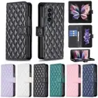 For Samsung Galaxy Z Fold 6 5 3/4 Luxury Case Folding Leather Wallet Card Cover