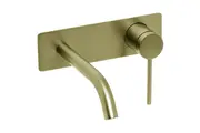 Johnson Suisse Venezia Wall Basin / Bath Mixer - Brushed Brass