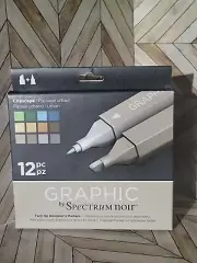 Spectrum Noir Graphic Twin Tip Deaigner's Markers Cityscape 12 Pc - Alcohol Base
