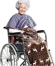 [SUOYUANJIE] Wheelchair Blanket Warm Cover, Winter Wheelchair Lap Blanket, Small Lap Blanket Wheelchair Accessories, Elderly Gifts