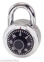 Combination Padlock Hardened Steel Shackle Dial Combination Locker Lock Padlock