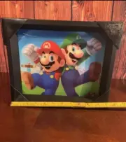 Nintendo Super Mario & Luigi Framed 3D Wall Art Officially Licensed 2017