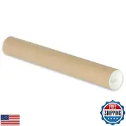 CLAUVINCK 2" x 15" Kraft Mailing Tube, shipping, Heavy Duty Mailers Poster Tu