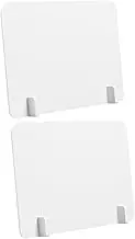 Generic 1 Set Desktop Isolation Board Panel Desks Shields Desk Dividers for Students Classroom Privacy Desk Privacy Classroom Supplies Display Desk Dividers for Office Privacy White