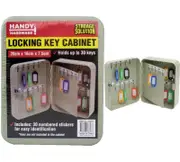 Wall Mounted Cabinet Rack Holder Box Locking Key Storage w/ Numbered Stickers