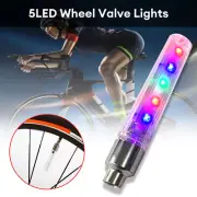 2 x Multi Colour LED Neon Car Bike Wheel Tire Tyre Valve Dust Cap Spoke Lights