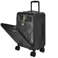 在飛比找momo購物網優惠-【SWICKY】20吋前開式奢華旅途系列登機箱/行李箱(深灰