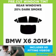 For BMW X6 2015+ Pre Cut Window Tint Kit 20% Dark Rear Car Tinting Film Car Film