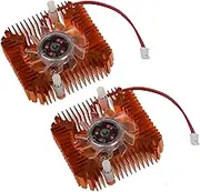 Binxind 2X PC Computer Laptop CPU VGA Video Card 55mm Cooler Cooling Fan Heatsink