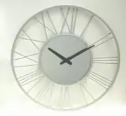 Metal Wall Clock - Mirror decor 50*3 Wall decor clock -Silver Color