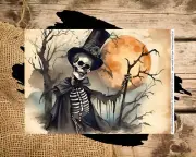 Skelly Skeleton | Rice Paper | A4 Paper for Decoupage
