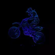 7 Color Change Night Light 3D Lamp LED Toys Motorcycles Motocross Shape Decor