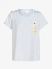 NEW PETER ALEXANDER WOMENS MEERKAT TEE TOP XS RRP$49.95 GREY MARLE