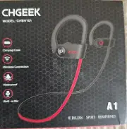 CHGeek Wireless Bluetooth Waterproof Sport Earbuds Earphones Built in Mic w/Case