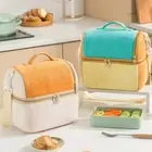 Large Capacity Food Organizer Bags Insulated Cooler Lunchbox Lunch Bag Picnic