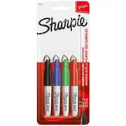 Sharpie Mini Permanent Markers Assorted 4 Pack