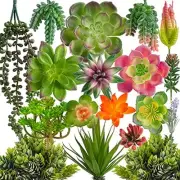 COTSEN 18 Pack Artificial Succulents Realistic Textured Fake Succulents Unpotted