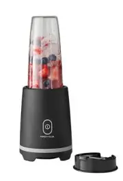 Black Single-Serve Blender with 1 Travel Lid, 16 Oz, New