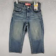 NWT Vintage Levi's 569 Loose Straight Leg Jeans Medium Wash Boys 8H Husky 28x23