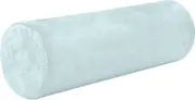 Amooorous Light Cyan Solid Color Pure Plain Decorative Bolster Pillows for Sofa Neck Roll Pillow Case Round Pillow Insert Decorative Cylinder Pillows for Bed Support Pillow