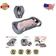 Folding Toddler Travel Bed - Portable Kids Cot for Comfortable Sleep, Grey