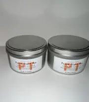 2 Pack Trader Joe's Peach Black Tea Soy Wax Blend Candle 5.7 oz NEW
