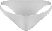 [Generic] Illimitable Man Fashion Solid Casual Sexy Thong Underwear T Pants Valentines Men Gift Set (White #4, One Size)