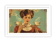 vintage coffee Framed Print 3