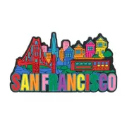 San Francisco Magnet Laser Etched Rubber 4in