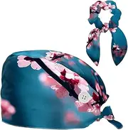 [YTYVAGT] Scrub Caps Women,Scrub Hats Suitable for Women,Chinese Style Plum Blossom