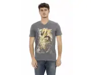 Short Sleeve T-shirt with V-neck L Men