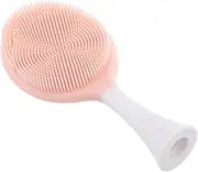 Replacement Face Cleansing Brush Head Face Exfoliator Brush Head Silicone Face Scrubber Face Brush Exfoliator Face Scrubber Replacement Heads Face Scrubbers Head Pink Silica Gel