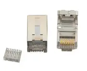 Cabac High Quality Modular Plug RJ45 8P8C Cat6 2 Piece STP 50 Pack