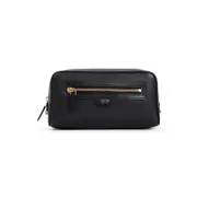 [Tom Ford] Tom Ford-Black Grained Calf Leather Toiletry Case-Uomo OS OS