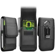 For OnePlus Nord N200 CE N10 9 Card Slot Holder Nylon Phone Pouch Case+Belt Clip
