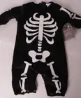 Pottery Barn Kids Glow in the Dark Skeleton Baby costume, 6-12 months