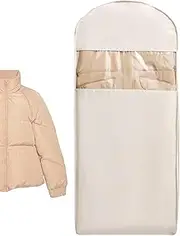 [Generic] Zippered Garment Bag - Garment Bags Clothes Covers | Dustproof Protective Organizer | Suit Dress Storage Bag With Zipper | Breathable Clothing Protector For Closet And Travel Use